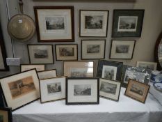 Eighteen late Victorian coloured engravings, COLLECT ONLY.
