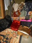 A mixed lot of hand bags etc.,