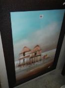 A good mid 20th century oil painting, unsigned. COLLECT ONLY.