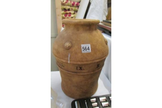 A large terracotta vase, COLLECT ONLY.