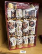 A boxed set of 8 Robin Reed Christmas crackers