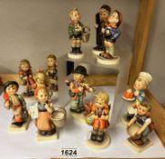 A quantity of Goebel figures