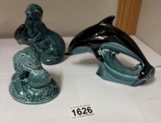 3 Poole animal/dolphin figures