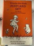A Winnie-The-Pooh postcard set