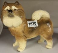 A Husky china figure