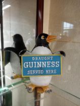 Cast iron Guinness Penguin advertising figure {H 20cm x W 15cm x D 10cm}.