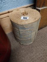 Two rolls of early 20th C. Bluebell Twine. {26 cm H x 22 cm Dia.}.