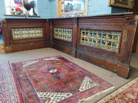 Collection of good quality 19th C. pitched pine paneling