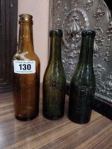Wheeler and Co Belfast, Lyle and Kinahan Belfast and Coughlan and Co Macroom embossed glass bottles.