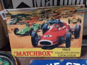 1965 Matchbox Collector's Edition cardboard showcard. {28 cm H x 31 cm W}.