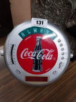 Coca Cola radio in form of bottle top. {5 cm H x 24 cm Diam}