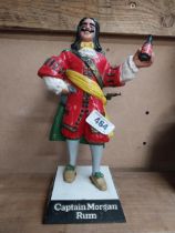 Captain Morgan Rum Ruberoid advertising figure. {23 cm H x 18 cm W x 13 cm D}.