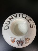 Dunvilles advertising ashtray {H 6cm x Dia 12cm }.