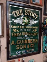 The Stout Sold in this establishment is of the finest quality brewed by A Guinness and Son and Co of