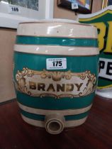 Brandy Spirit ceramic barrel. {28 cm H x 25 cm W}.