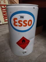 1960's Esso five gallon oil drum. {47 cm H x 28 cm W}.