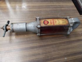 Shell Donex oil pump. {28 cm H x 11 cm W}.