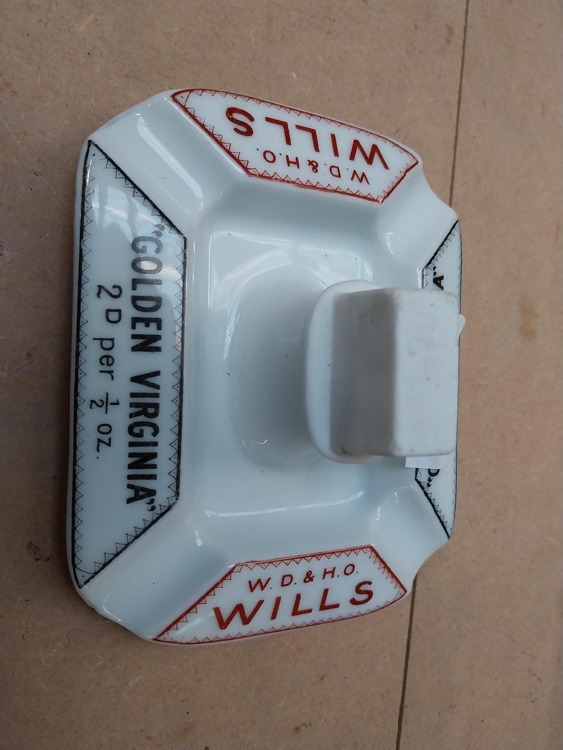 Wills's Golden Virginia ceramic match strike. {6 cm H x 14 cm W x 11 cm D}. - Image 4 of 5