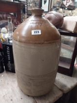 Matt Darcy and Co Newry six gallon stoneware flagon. {57 cm H x 30 cm Dia.}.