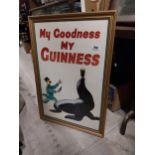 My Goodness My Guinness framed advertising print {83 cm H x 57 cm W}.