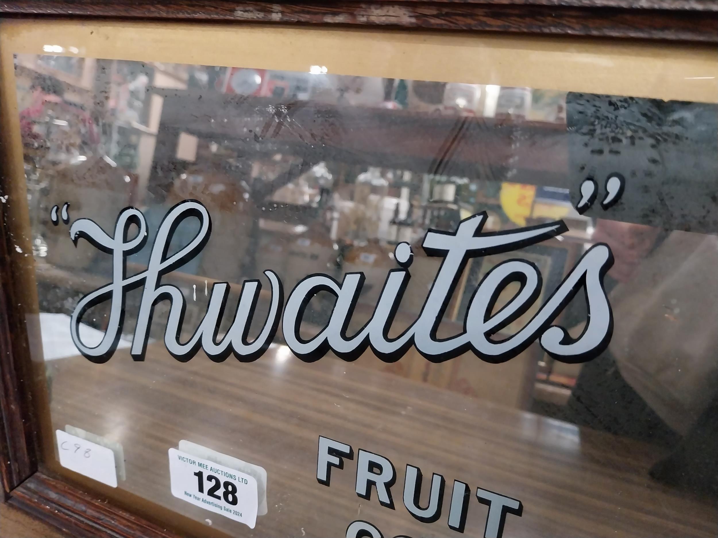 Thwaites Fruit Cordials framed advertising mirror. {31 cm H x 41 cm W}. - Image 6 of 6