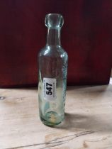 City Bottling Co 40 Foyle Road Londonderry blob top bottle. {22 cm H x 6 cm Dia.}.