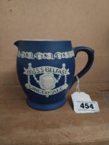 Ross's of Belfast Ginger Ale ceramic water jug. {13 cm H x 16 cm W x 11 cm D}
