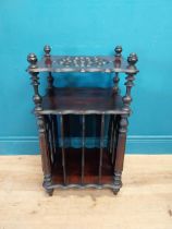 Good quality Victorian rosewood Gothic revival music stand {72 cm H x 41 cm W x 34 cm D}.