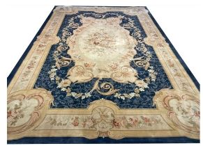 Good quality Savonnerie style carpet. { 540cm L X 369cm W }.