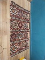 19th. C. Senneh rug { 295cm L X 140cm W }.