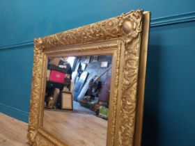 19th C. decorative gilt mirror {102 cm H x 114 cm W}.