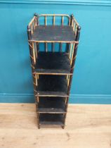 19th C. bamboo shoe rack {90 cm H x 25 cm W x 29 cm D}.