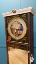 Rare early 20th C. Chemist scales - Tell your Weight and your Fortune for 1 cence with reverse