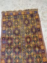 Decorative Persian rug {130 cm L x 88 cm W}.{ cm H cm W cm D}.