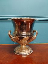 19th. C. silver plated champagne bucket { 23.5cm H X 23cm Dia }.