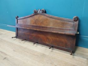 William IV mahogany coat and hat rack {55 cm H x 100 cm W x 20 cm D}.