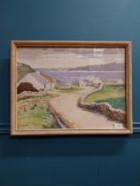 P H Marrinan- Near Gortnahurk Co Donegal - Framed watercolour {43 cm H x 59 cm W}.