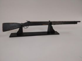 1950's IRA wood and metal Training Rifle. {94 cm L}.