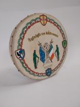 Oglaigh Na hEireann bodhran In memory of those who died for Ireland Made by POW's Castlerea Jail