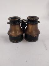 Pair of WWI binoculars. {9 cm H x 15 cm W}