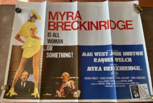 Myra Breckinridge Is All Woman or Something film poster. American comedy film based on Gore Vidal'