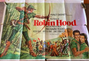 The Story of Robin Hood original Walt Disney film poster Richard Todd, Peter Finch, Martita Hunt and