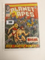 1974 No 2 Planet of the Apes Marvel comic. {28 cm H x 21 cm W}.