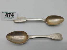 English silver teaspoon. Hallmarked London 1810. Ml.,aker Jonathon Hayne Wt: 28grms and English