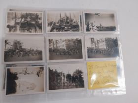 Twenty Five original photos of British Capture Tobruk Egypt. {20 cm H x 28 cm W}.