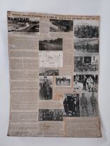 Newspaper clippings of Kilmicheal Ambush 1920 by Llying Column of the West Cork Brigade {96 cm H x