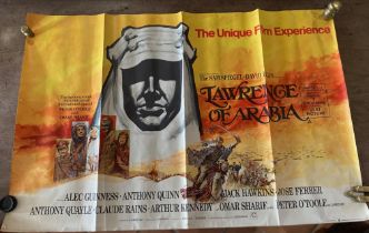 Lawrence of Arabia film Poster War/Adventure starring Peter O'Toole and Omar Sharif { 67cm H x 100