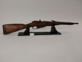 Decommissioned Mosin Nagant M38 carbine used by Soviet Army in WWII. {142 cm L}.