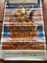 Blazing Saddles Film Poster Comedy/Western starring Gene Wilder {69 cm H x 100 cm W}.