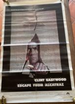 Escape from Alcatraz film Poster Action/Thriller starring Clint Eastwood and Don Siegal. { 69 cm H x